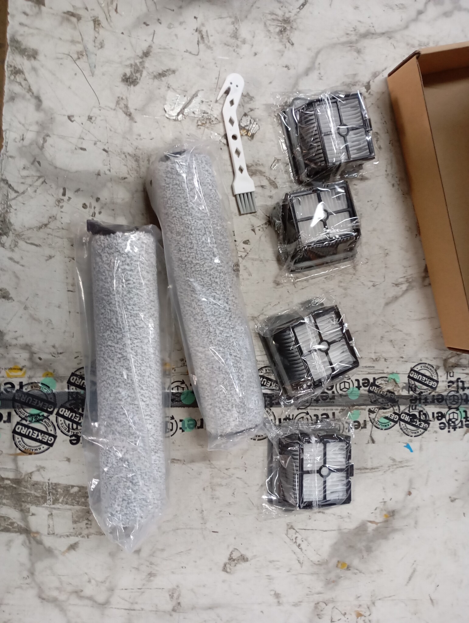 2 borstelrollen, 2 filters, reserveonderdelen voor Tineco Floor One S5 STEAM/I-floor 5 STEAM draadloos huisdier, Floor One S5 STEAM/I-floor 5 STEAM, nat-/droogzuiger, reserveonderdelenset