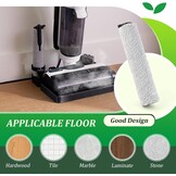 2 borstelrollen, 2 filters, reserveonderdelen voor Tineco Floor One S5 STEAM/I-floor 5 STEAM draadloos huisdier, Floor One S5 STEAM/I-floor 5 STEAM, nat-/droogzuiger, reserveonderdelenset