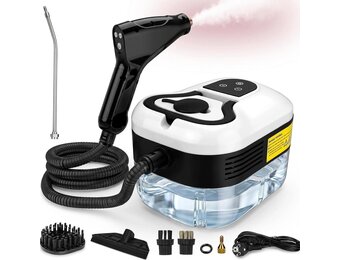 Hoge-temperatuur-stoomreiniger, 2500 W, 4,5 bar druk, 1200 ml, 6 snelheden, 15 seconden verwarming, voor keuken, auto, vloer en airconditioning