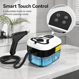 Hoge-temperatuur-stoomreiniger, 2500 W, 4,5 bar druk, 1200 ml, 6 snelheden, 15 seconden verwarming, voor keuken, auto, vloer en airconditioning