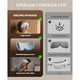 Bob and Brad EyeOasis 3 Oogmassageapparaat met Warmtefunctie, Compressie en Muziek, Opvouwbare en Oplaadbare Eye Massager, voor Ontspanning bij Vermoeide Ogen en Betere Nachtrust