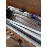 vidaXL Brandhoutschuur 245x98x159 cm gegalvaniseerd staal antraciet