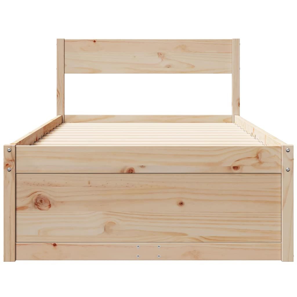 vidaXL Bedframe zonder matras massief grenenhout 90x200 cm