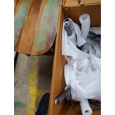 vidaXL Eetkamerstoelen 2 st massief gerecycled hout