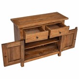vidaXL Dressoir 75x30x65 cm massief mahoniehout