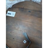 vidaXL Nest Koffietafels 2 st Honingbruin Ø 50 x 40 cm