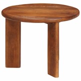 vidaXL Nest Koffietafels 2 st Honingbruin Ø 50 x 40 cm