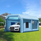 VEVOR Inflatable Paint Booth Spray Paint, 6.4 x 4.1 x 3 m Inflatable Spray Booth, with 1100 W Powerful Blower & Air Filter System, Portable Car Paint Cabin for Medium Vehicles