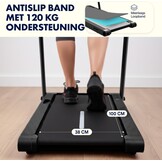 Squatz Walking Pad met Trilplaat en Handrail Zwart – Compacte Loopband met LED Display en Afstandsbediening voor Thuis en Kantoor, Grote Loopoppervlakte