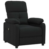 vidaXL Massagestoel stof zwart