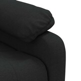 vidaXL Massagestoel stof zwart