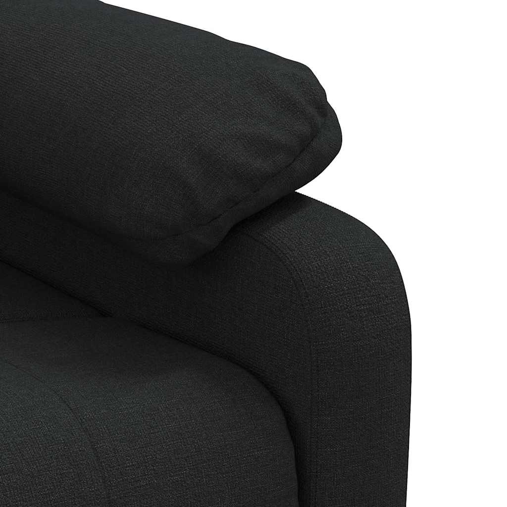 vidaXL Massagestoel stof zwart