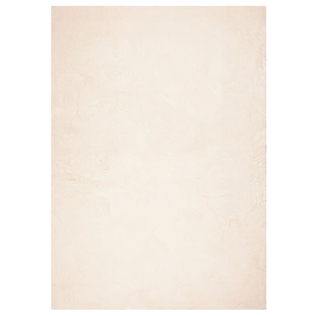 vidaXL Vloerkleed HUARTE laagpolig zacht wasbaar 200x280 cm beige