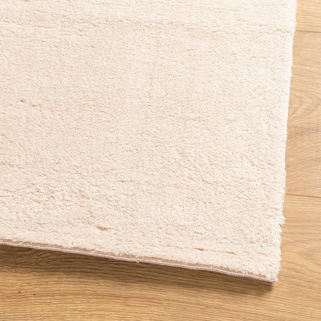 vidaXL Vloerkleed HUARTE laagpolig zacht wasbaar 200x280 cm beige