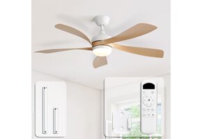 Moderne Plafondventilator met LED & Afstandsbediening - 132cm - 35% Korting