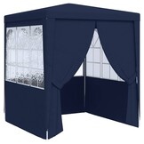 vidaXL Partytent met zijwanden professioneel 90 g/m² 2x2 m blauw