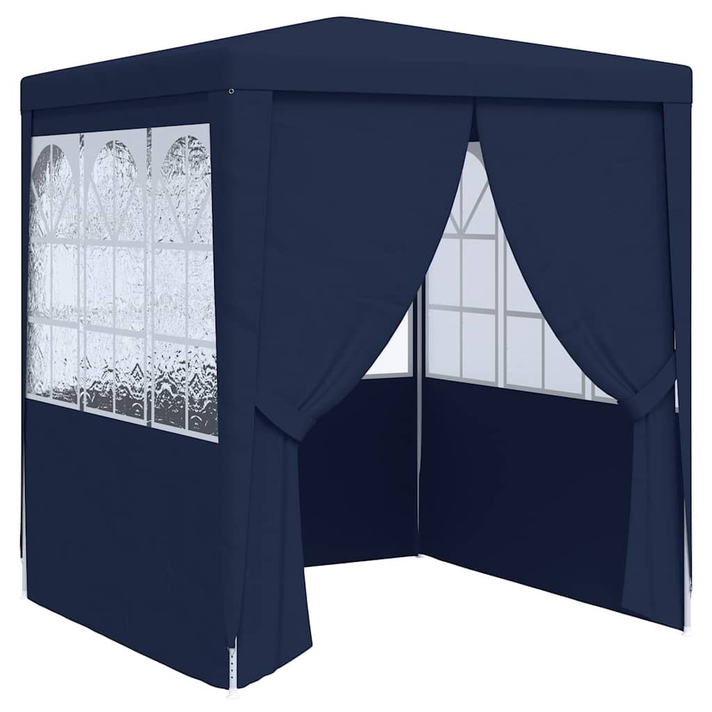 vidaXL Partytent met zijwanden professioneel 90 g/m² 2x2 m blauw