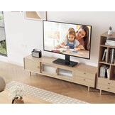FITUEYES TV-standaard voor 27-32 43 50 55 inch TV, 8 hoogte verstelbaar Max VESA 400x400mm 40kg