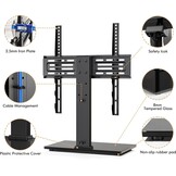 FITUEYES TV-standaard voor 27-32 43 50 55 inch TV, 8 hoogte verstelbaar Max VESA 400x400mm 40kg