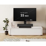 FITUEYES TV-standaard voor 27-32 43 50 55 inch TV, 8 hoogte verstelbaar Max VESA 400x400mm 40kg