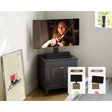 FITUEYES TV-standaard voor 27-32 43 50 55 inch TV, 8 hoogte verstelbaar Max VESA 400x400mm 40kg