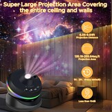 Sterrenhemel Projector, HD Planetarium Projector met 13 Filmschijven, 360 Graden Draaibaar, Projector Melkweg, Nachtlampje Ster Projectie met Timer en Dynamisch Meteoor