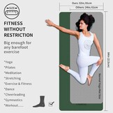 Yogamat Extra Lang Breed 213x81 cm TPE Antislip Fitnessmat Groen/Zwart met Draagband