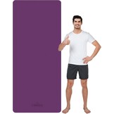 Yogamat Extra Lang Breed 213x81 cm TPE Antislip Fitnessmat Groen/Zwart met Draagband