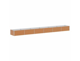 vidaXL Verhoogde plantenbak Licht Bruin 600 x 80 x 45 cm