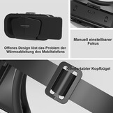 VR-bril mobiele telefoon virtual reality met afstandsbediening, 3D VR-bril Ervaar games en 360 graden films in zachte en comfortabele bril voor Phone Android 5 ~ 7 inc