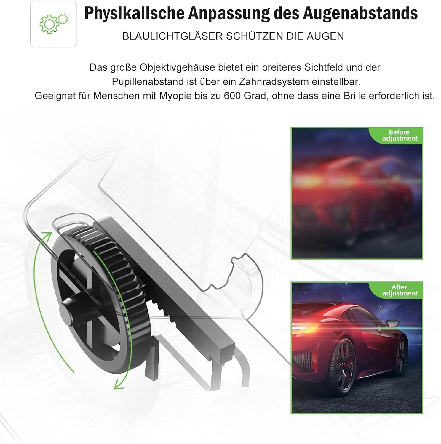 VR-bril mobiele telefoon virtual reality met afstandsbediening, 3D VR-bril Ervaar games en 360 graden films in zachte en comfortabele bril voor Phone Android 5 ~ 7 inc