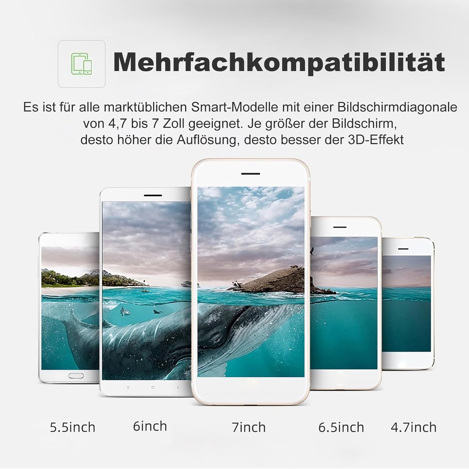 VR-bril mobiele telefoon virtual reality met afstandsbediening, 3D VR-bril Ervaar games en 360 graden films in zachte en comfortabele bril voor Phone Android 5 ~ 7 inc