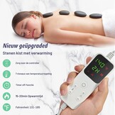Professionele Hot Stone Massage Set - 20-delige Basaltstenen met Elektrische Verwarmer