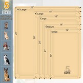 Voerbakmat Siliconen 71x66 cm Tarwe - 33% Korting