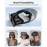Verbeterde VR-headset voor Nintendo Switch 2, Switch 2 Virtual Reality VR-bril met verstelbare HD-lenzen en comfortabele hoofdband, Virtual Boy 3D-bril voor Switch 2 accessoires (zwart)