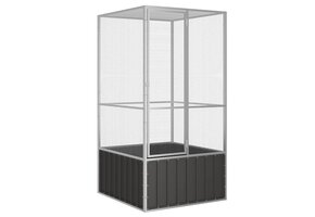 Grote Vogelkooi Antraciet 111x107x211,5 cm (35% Korting)