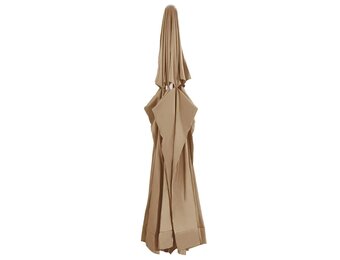 vidaXL Vervangingsdoek voor parasol 610 cm taupe