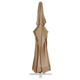 vidaXL Vervangingsdoek voor parasol 610 cm taupe