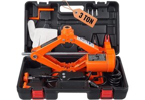 Elektrische Scharenkrik 3 Ton 12V met Afstandsbediening - Oranje (59% Korting)