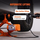 Elektrische Scharenkrik 3 Ton 12V met Afstandsbediening - Oranje (59% Korting)