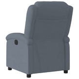Verstelbare Fauteuil, Fluweel Donkergrijs - 35% Korting