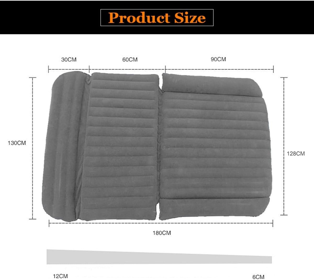 Automatras Grijs 180x128cm - 29% Korting