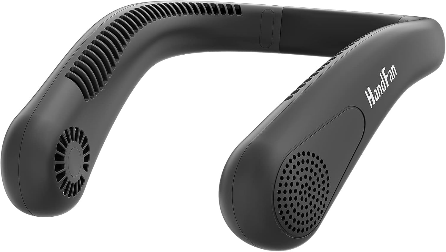 HandFan 5000 mAh Neck Fan rotorvrije ventilator, draagbare USB handenvrije nekband ventilator, 3-standen, 15 uur werktijd draagbaar en oplaadbaar voor buitengebruik. Zwart