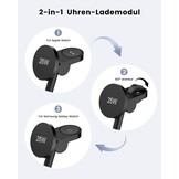 Draadloze Oplader 4-in-1 voor Samsung: S26/S25, Watch 8 & Z Fold/Flip, 25W MagSafe Zwart