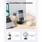 Draadloze Oplader 4-in-1 voor Samsung: S26/S25, Watch 8 & Z Fold/Flip, 25W MagSafe Zwart