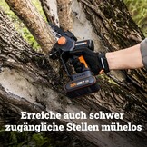 WORX WG327E.9 Accu Mini-Kettingzaag 20V - 15 cm zwaard - Zonder accu en lader
