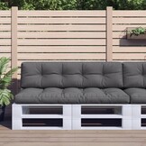 vidaXL Palletkussens 2 stuks Antraciet - 34% Korting