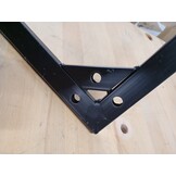 vidaXL Bartafel 120x60x105 cm zwart