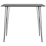 vidaXL Bartafel 120x60x105 cm zwart