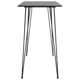 vidaXL Bartafel 120x60x105 cm zwart